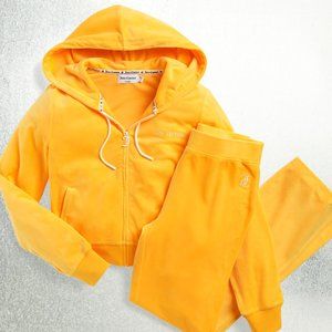 Juicy Couture Limited Edition Olay Velour Tracksuit Size XS in Yellow